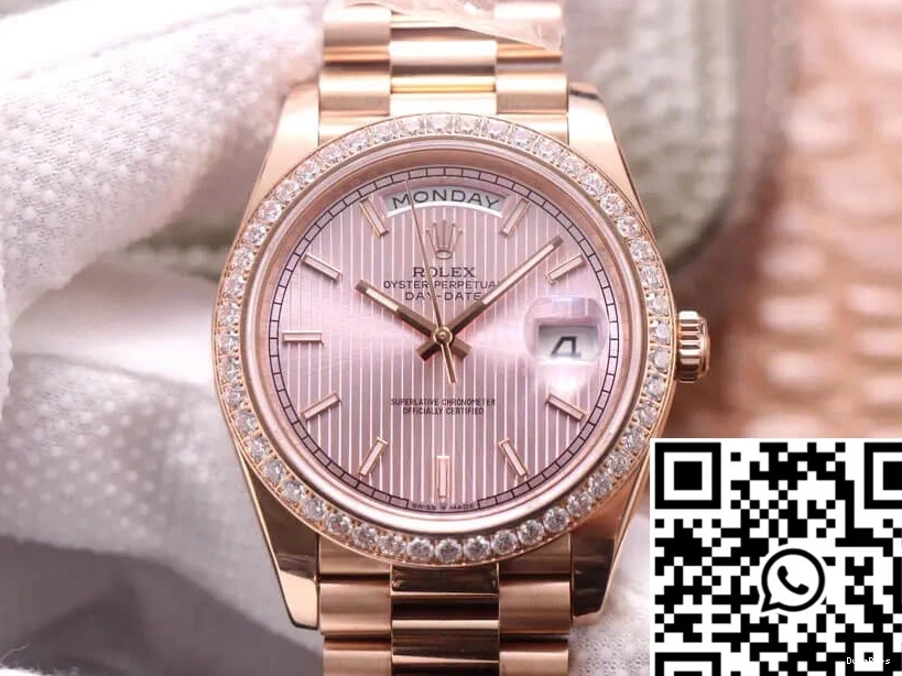 Gold EW Rose Rolex M228345RBR-0010 Date Day Factory 0426